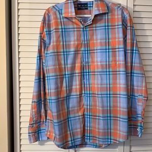 Charleston Threads plaid button down shirt